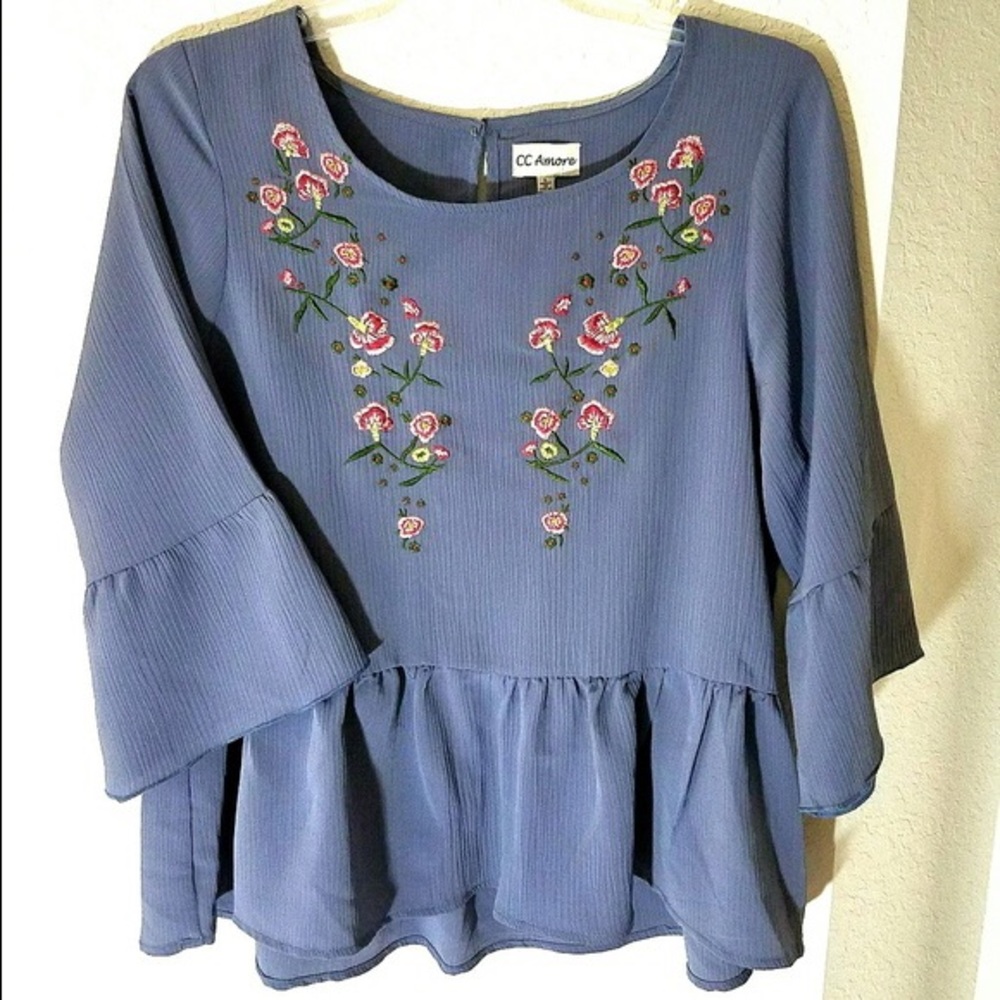 Women's CC Amore 3/4 Sleeve Shirt Floral Pattern